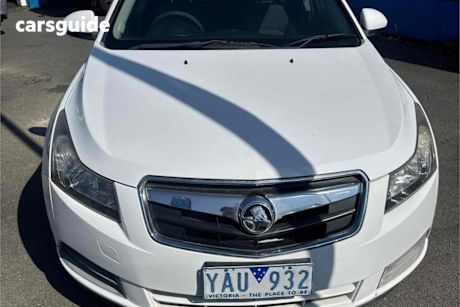 White 2010 Holden Cruze Sedan CD F