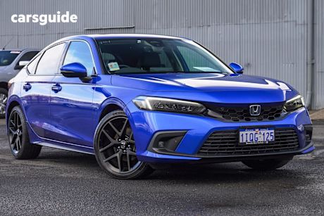 Blue 2022 Honda Civic Hatch E:HEV LX F