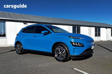 Blue 2022 Hyundai Kona SUV ELECTRIC HIGHLANDER F