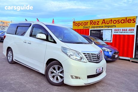 White 2008 Toyota Alphard Wagon