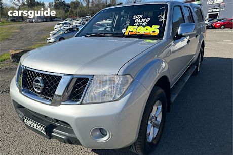 Silver 2012 Nissan Navara Dual Cab Pick-up St-X (4X4)