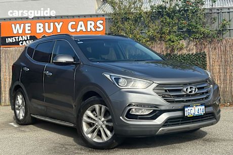 Silver 2016 Hyundai Santa FE Wagon Elite Crdi (4X4)