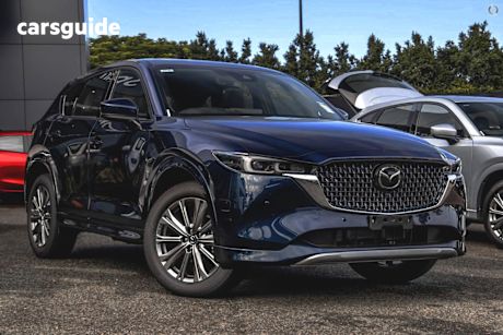 Blue 2024 Mazda CX-5 SUV G25 AKERA 4X4