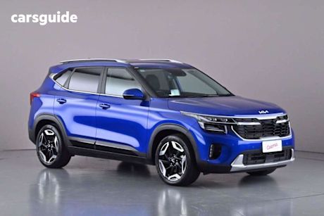Blue 2023 Kia Seltos Wagon Gt-Line (Awd) (Two-Tone)