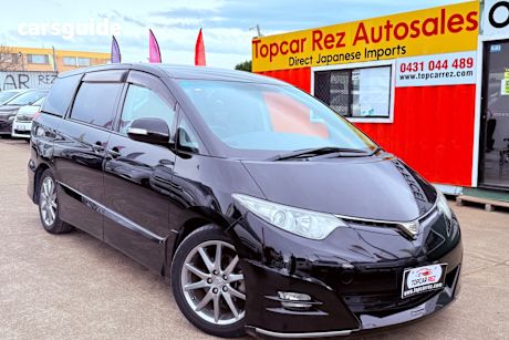 Black 2006 Toyota Estima Wagon AERAS