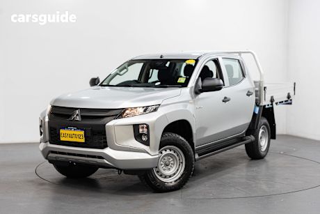 Silver 2024 Mitsubishi Triton Double Cab Chassis Glx (4X4)