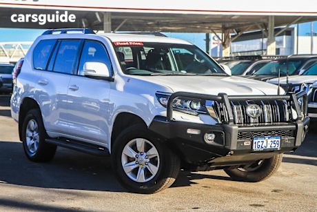 White 2019 Toyota Landcruiser Prado SUV GXL 4X4