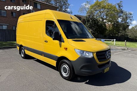 Yellow 2019 Mercedes-Benz Sprinter Van 314CDI VS30 MWB RWD High Roof