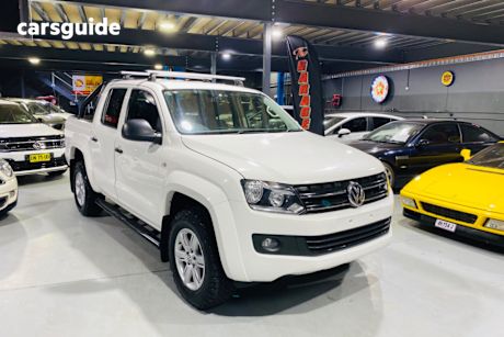 White 2016 Volkswagen Amarok Dual Cab Utility Tdi420 Core Plus (4X4)