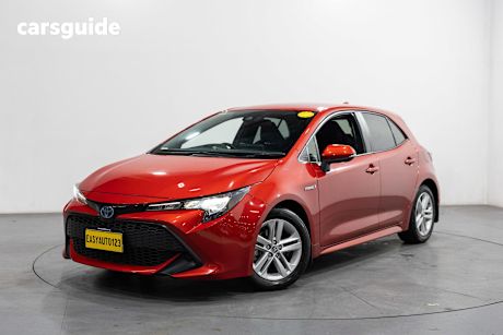 Red 2018 Toyota Corolla Hatchback Ascent Sport (Hybrid)