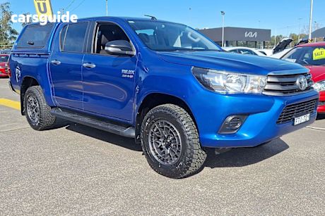 Blue 2017 Toyota Hilux Dual Cab Utility Sr (4X4)