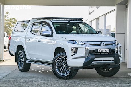 White 2019 Mitsubishi Triton Ute Tray GLS PREMIUM 4X4