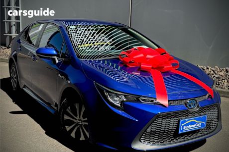 Blue 2020 Toyota Corolla Sedan ASCENT SPORT HYBRID F