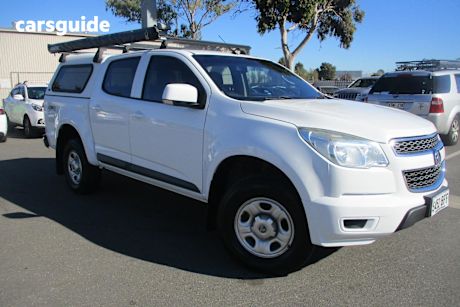 White 2014 Holden Colorado Ute Tray LS 4X4