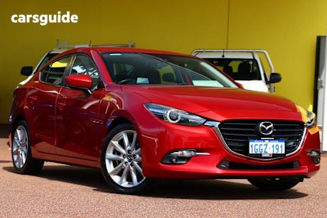 Red 2016 Mazda 3 Sedan Sp25 Gt