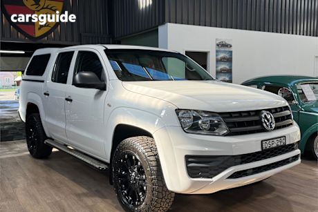 White 2017 Volkswagen Amarok Ute Tray TDI400 CORE 4X4