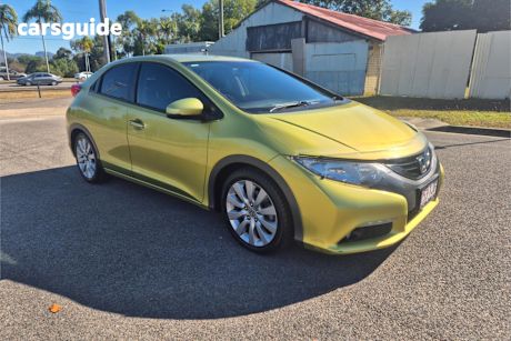 Yellow 2013 Honda Civic Hatch VTI-LN F