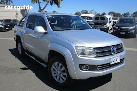 Silver 2011 Volkswagen Amarok Ute Tray TDI400 HIGHLINE 4X4