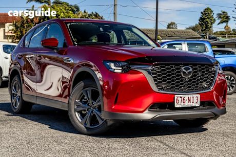 Red 2025 Mazda CX-60 Wagon D50E Evolve Hybrid