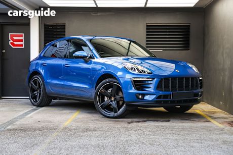Blue 2018 Porsche Macan SUV S 95B MY18
