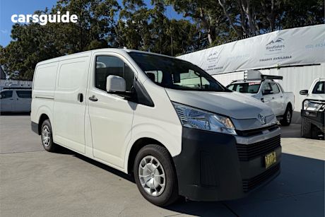White 2019 Toyota HiAce Van Lwb