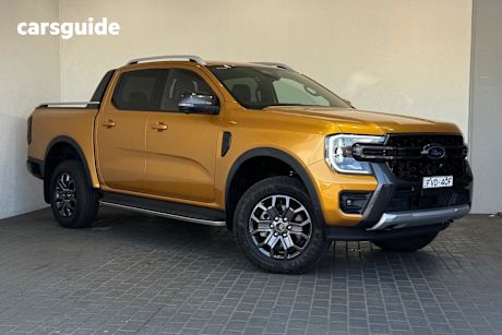 Yellow 2023 Ford Ranger Double Cab Pick Up Wildtrak 3.0 (4X4)