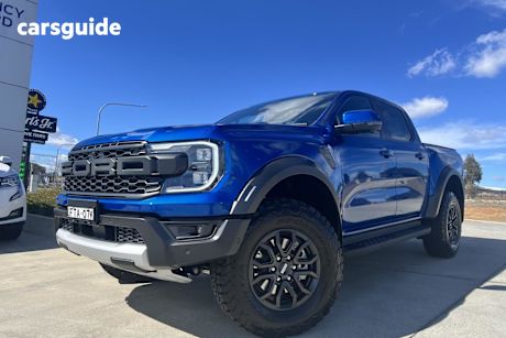 Blue 2024 Ford Ranger Ute Tray RAPTOR 4X4