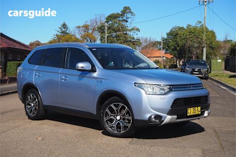 Blue 2015 Mitsubishi Outlander SUV PHEV LS 4WD