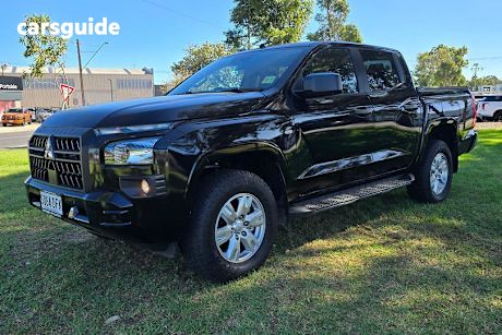 Black 2024 Mitsubishi Triton Ute Tray GLX+ 4X4