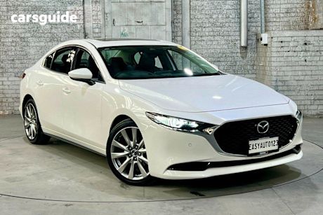 White 2019 Mazda 3 Sedan G25 Astina