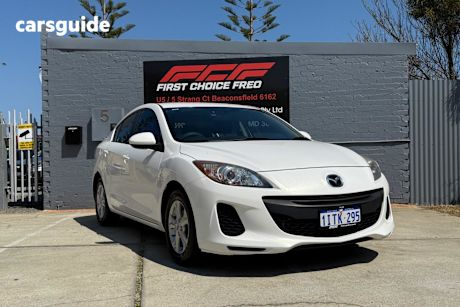 White 2012 Mazda Mazda3 Sedan NEO F