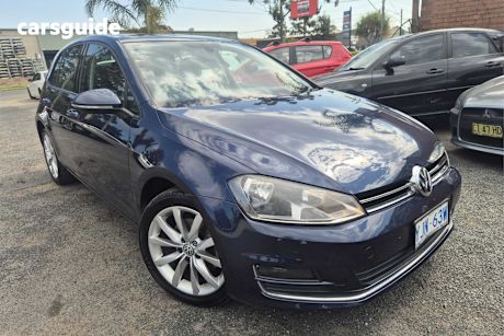 Blue 2013 Volkswagen Golf Hatchback 103 Tsi Highline