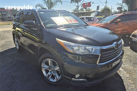 Black 2016 Toyota Kluger Wagon Grande (4X4)