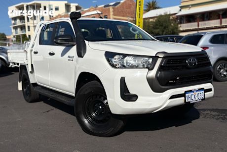 White 2020 Toyota Hilux Ute Tray SR 4X4