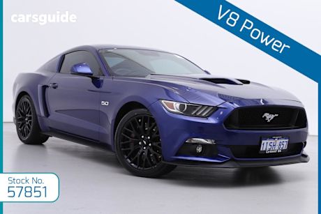 Blue 2016 Ford Mustang Coupe Fastback Gt 5.0 V8