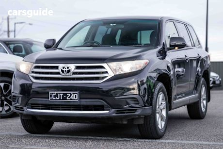 Black 2013 Toyota Kluger Wagon Kx-R (Fwd) 5 Seat
