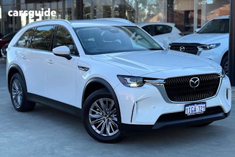 White 2023 Mazda CX-90 Wagon G50E Touring Mhev