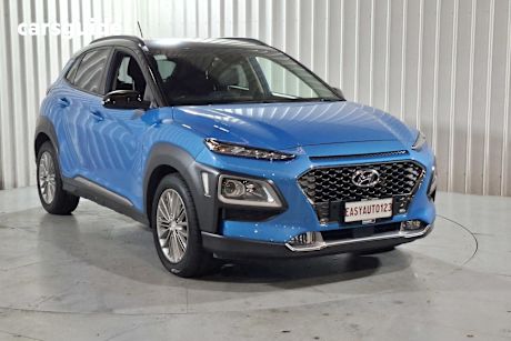 Blue 2017 Hyundai Kona Wagon Elite (Awd)