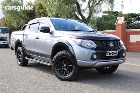 Grey 2018 Mitsubishi Triton Dual Cab Utility Gls (4X4) Sports Edt