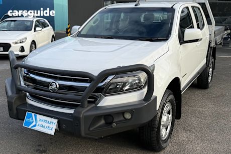 White 2018 Holden Colorado Crew Cab Chassis Ls (4X2)