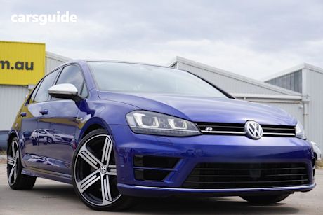 Blue 2016 Volkswagen Golf Hatchback R