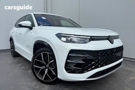 White 2025 Volkswagen Tayron Wagon 195Tsi R-Line 4Motion