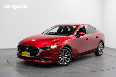 Red 2020 Mazda 3 Sedan G20 Evolve