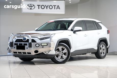 White 2022 Toyota RAV4 Wagon Gx (2Wd) Hybrid