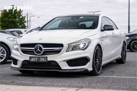 White 2015 Mercedes-Benz CLA45 Coupe Amg
