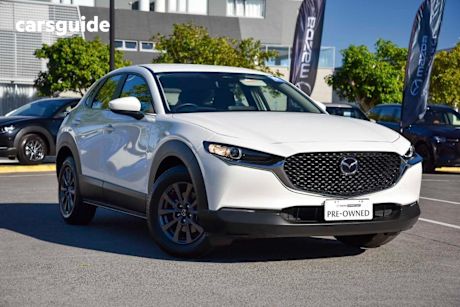White 2024 Mazda CX-30 SUV G20 PURE F