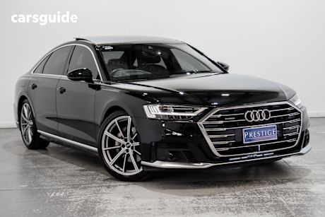 Black 2021 Audi A8 Sedan 50 Tdi Quattro Mhev
