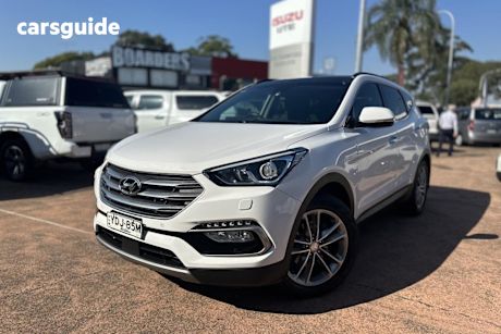 White 2016 Hyundai Santa FE Wagon Highlander Crdi (4X4)