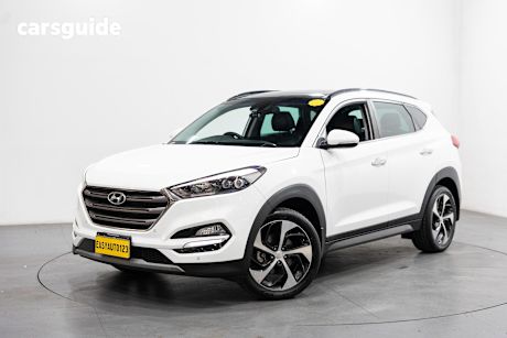 White 2016 Hyundai Tucson Wagon Highlander (Awd)
