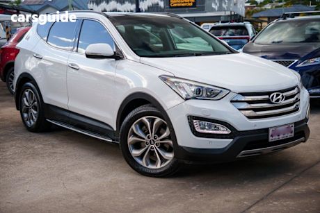 White 2015 Hyundai Santa FE Wagon Highlander Crdi (4X4)
